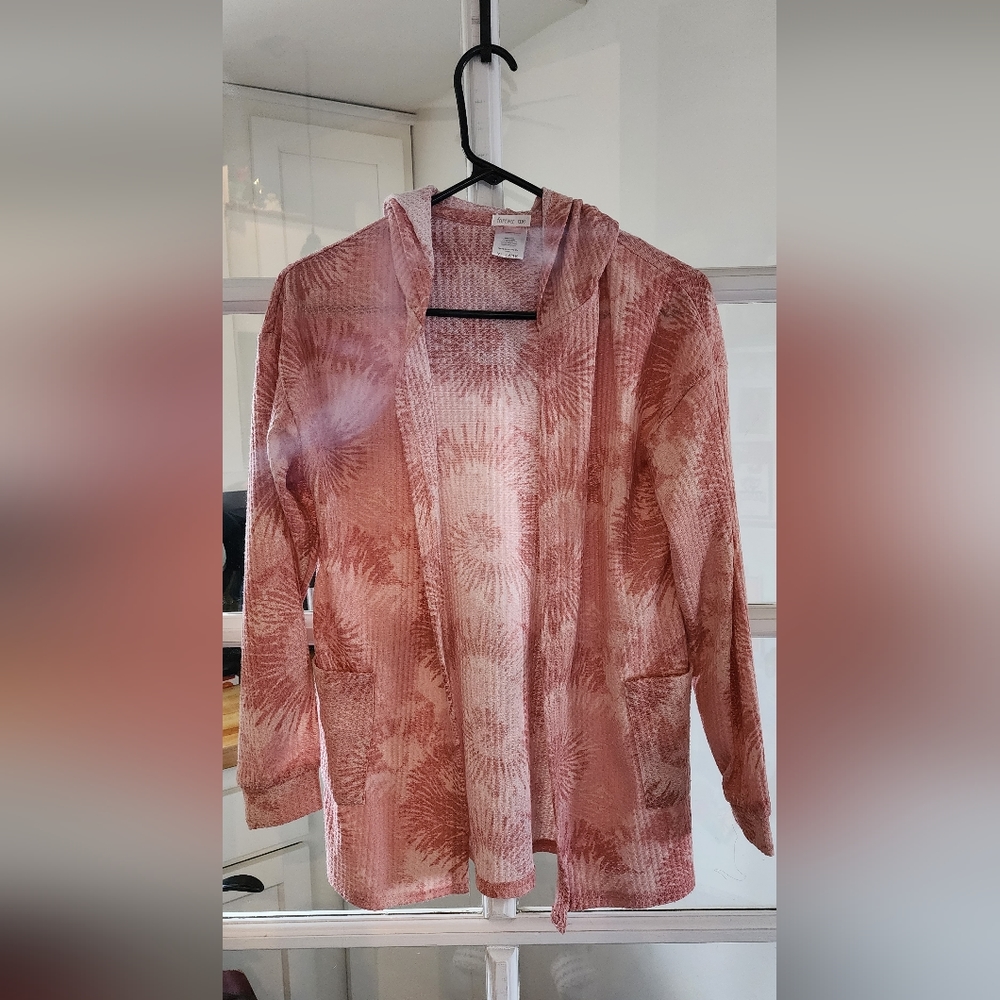 Light weight hooded cardigan